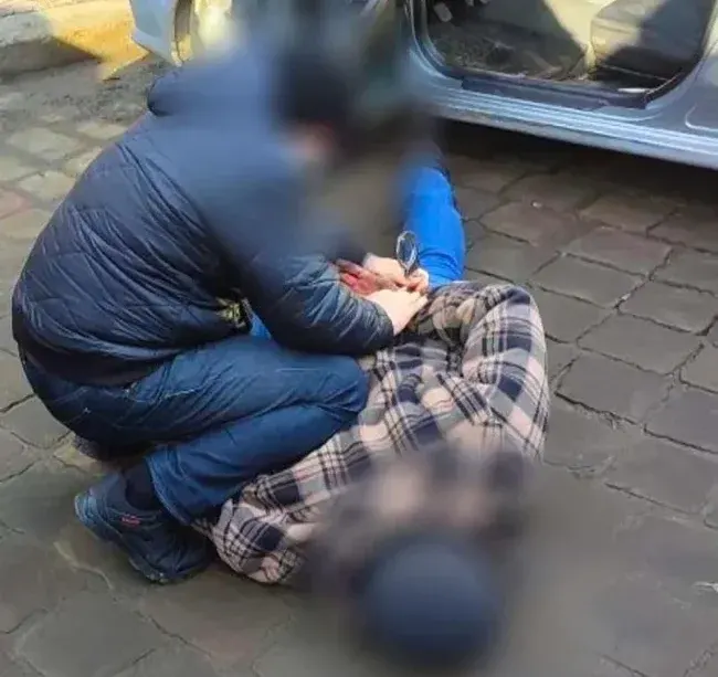Затримання замовника. Фото Національна поліція