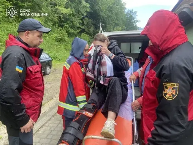 В горах травмувалася туристка