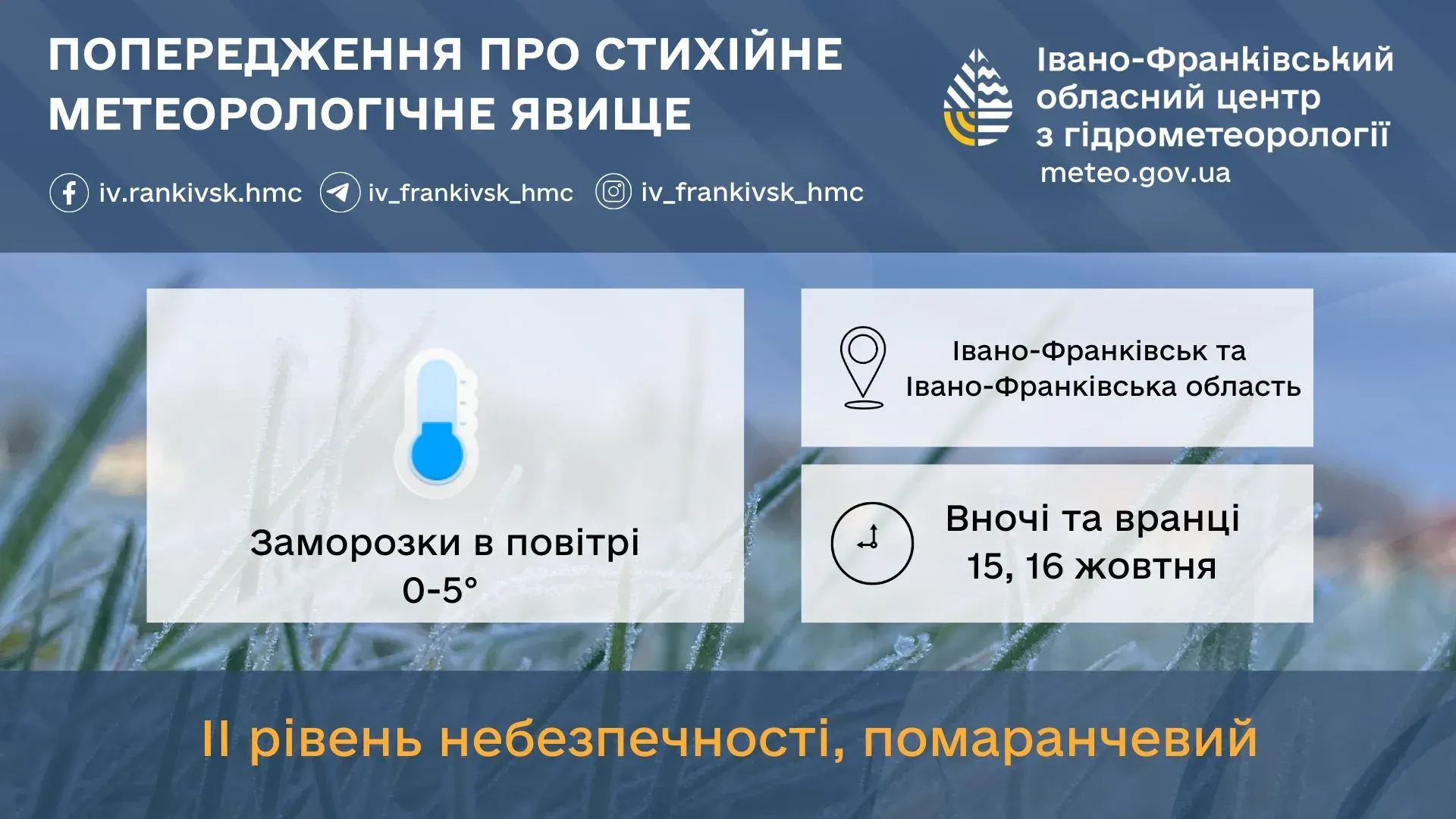 Заморозки на Прикарпатті