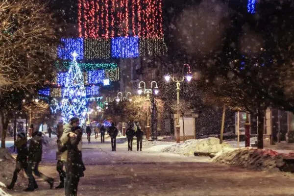 Зима у Франківську