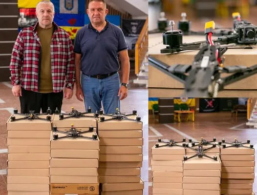 Від Івано-Франківської громади передали 35 FPV-дронів для оборонців