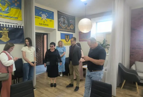 У Коломиї Консул Генерального консульства Польщі ознайомився із будівництвом нового ветеранського простору