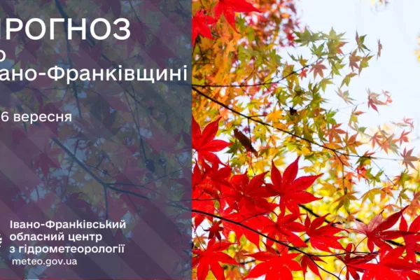 Прогноз погоди по Івано-Франківську та області на 06 вересня 2026 року